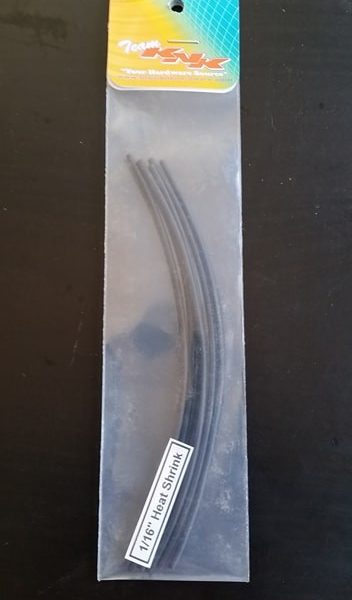 1/16" Heat Shrink Black