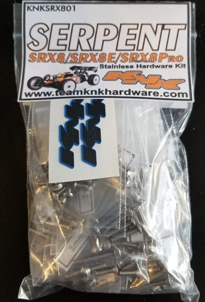 Serpent SRX8/SRX8E/SRX8PRO Stainless Combo Hardware Kit