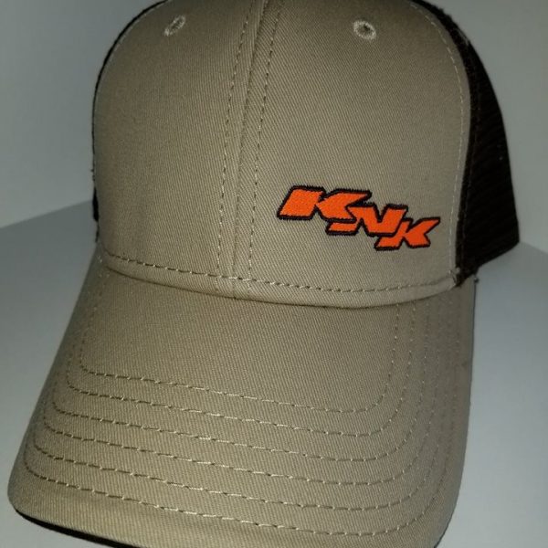 Team KNK Ball Cap Hat (Brown/Tan)