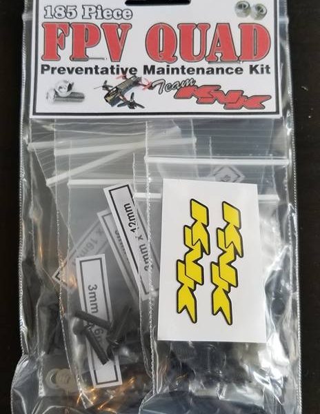 FPV Quad Hardware Kit Black Oxide