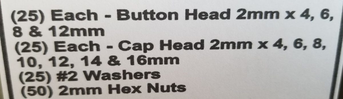 (350 pcs) M2 Stainless Assortment Pack