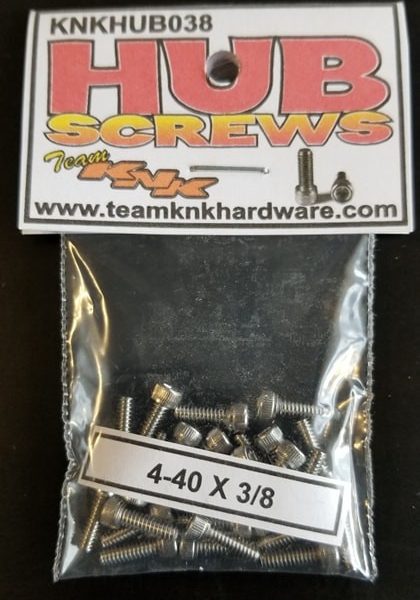 (25) 4-40 x 3/8" Hub Screws Stainless