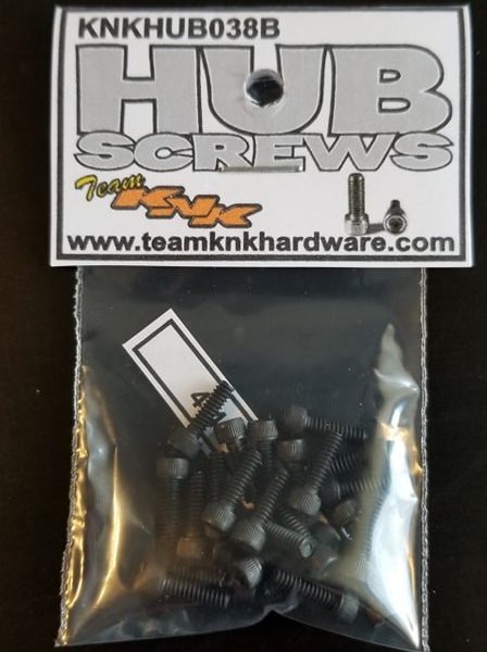 (25) 4-40 x 3/8" Hub Screws Black Oxide