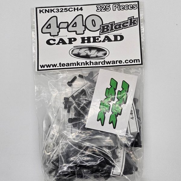 4-40 Cap Head Black Oxide Bulk Bag