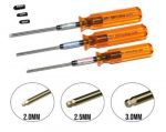 MIP Thorp Metric Ball End Hex Driver Wrench Set (3) (2.0, 2.5 & 3.0mm)