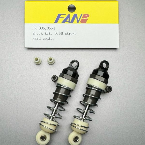 FR-005.056H Fan RC Shock Kit 0.56" Stroke Hard Coated fits RC10