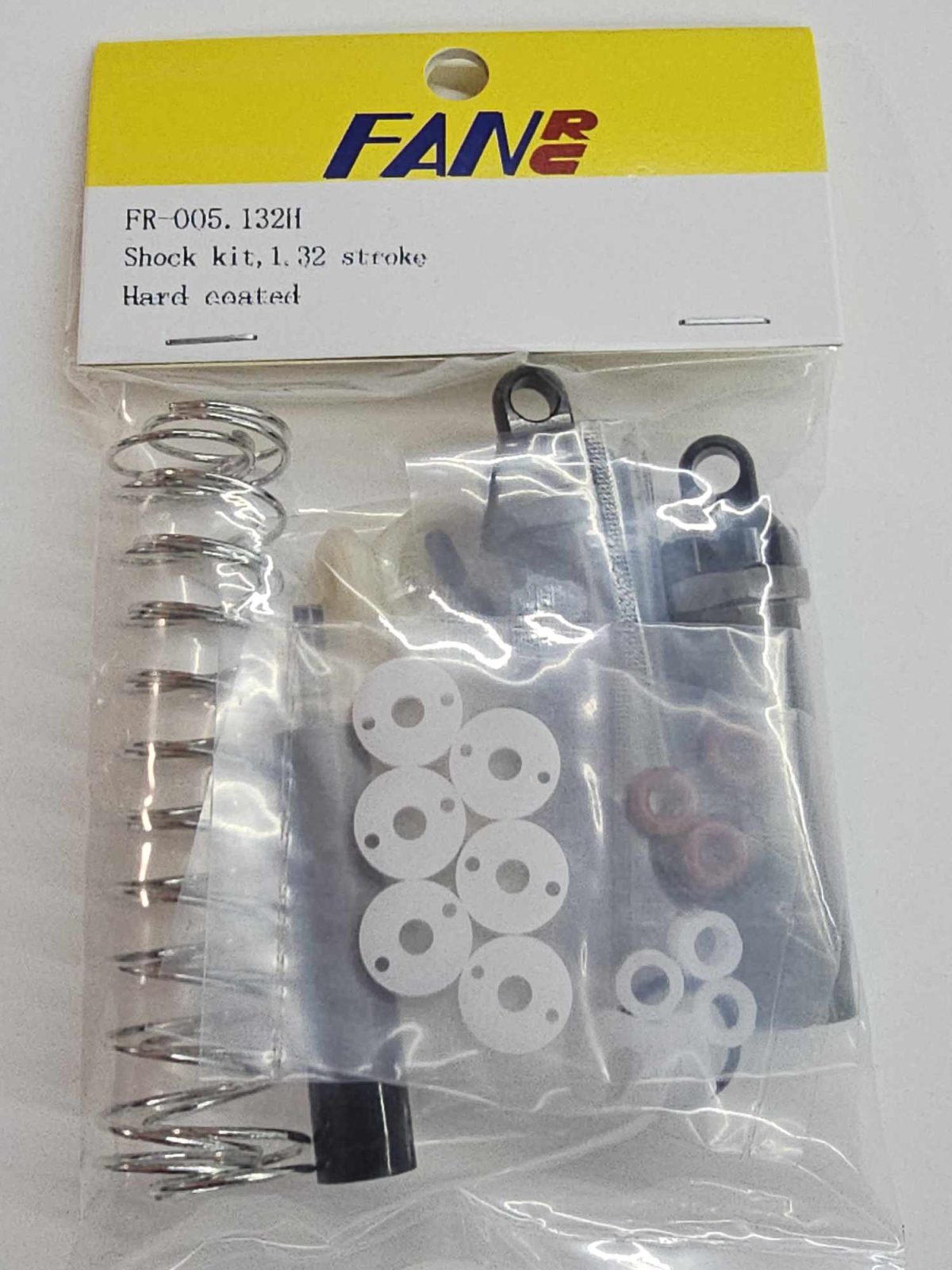 FR-005.132H Fan RC Shock Kit 1.32" Stroke Hard Coated fits RC10 - Image 2