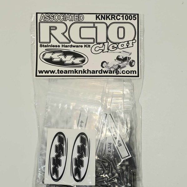 Team Associated RC10 Clear Stainless Hardware Kit