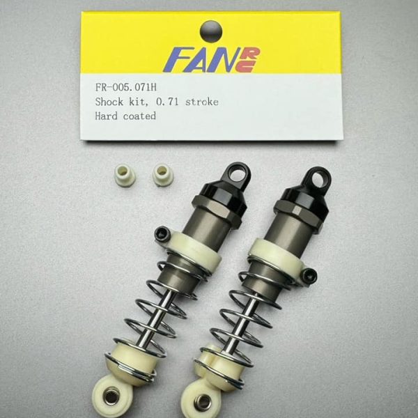 FR-005.071H Fan RC Shock Kit 0.71" Stroke Hard Coated fits RC10