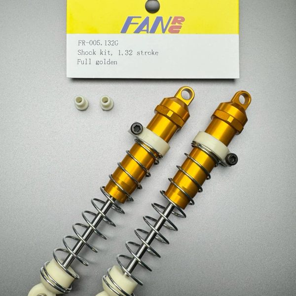 FR-005.132G Fan RC Gold Shock Kit 1.32" Stroke fits RC10