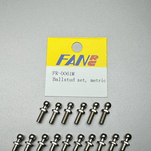 FR-0061M Fan RC M3 Ball Stud Set (Metric)
