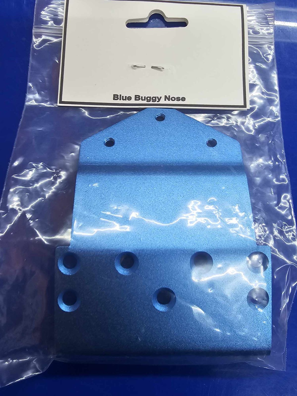 MSP Blue Buggy Nose Plate fits RC10 - Image 2
