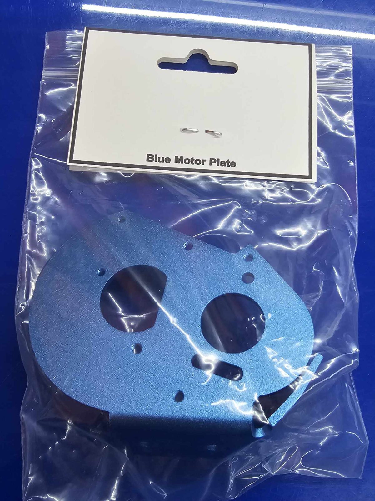 MSP Blue Reproduction Motor Plate fits RC10/RC10T - Image 2