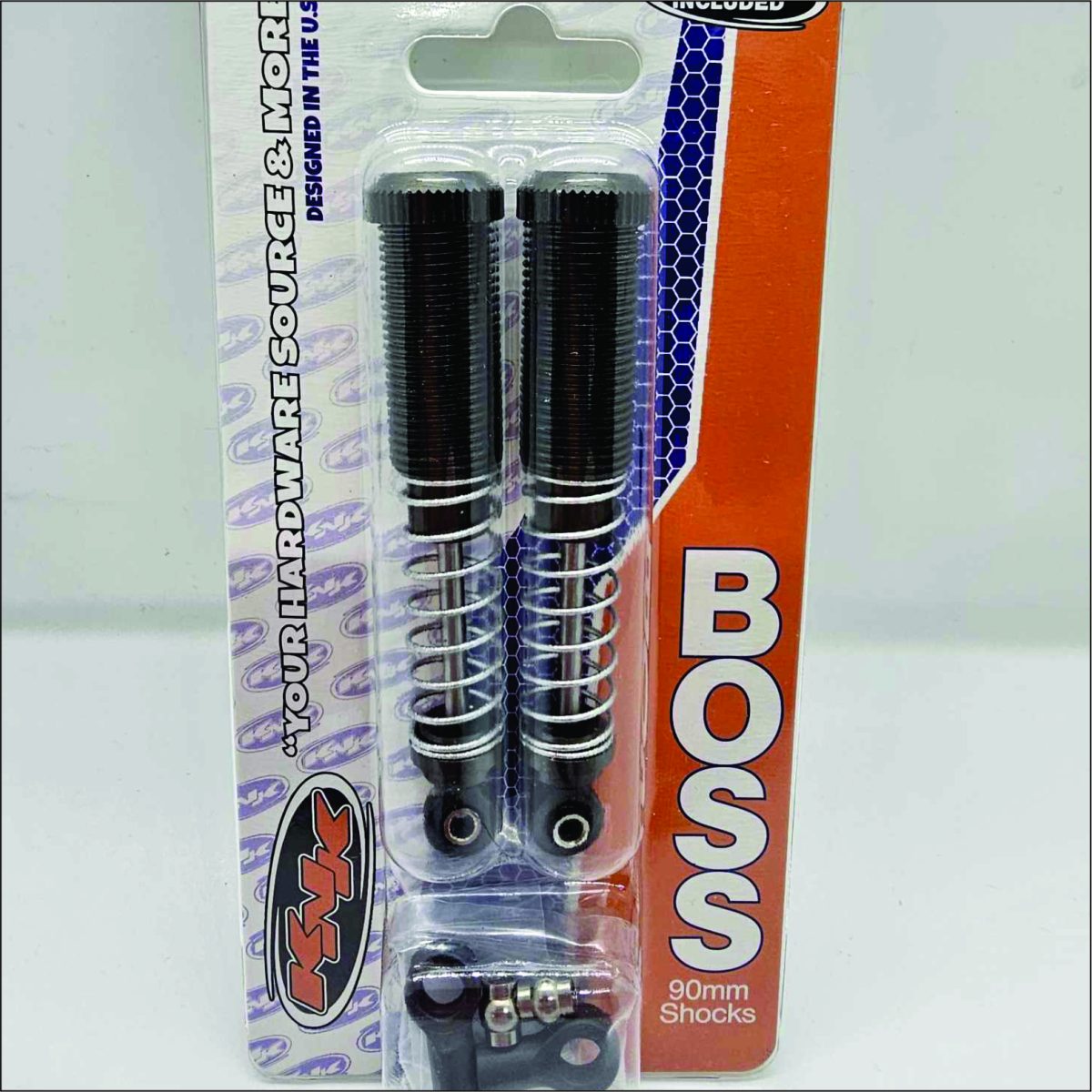 (2) 90mm Boss Shocks Gun Metal - Image 2